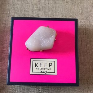 KEEP Collective Five Point Druzy Grey